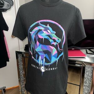 Mortal Kombat Black Graphic T-Shirt